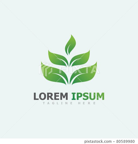 green leaf ecology nature element vector image - Stock Illustration ...