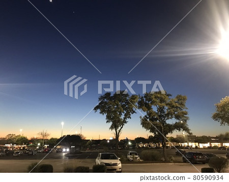 美國德克薩斯州聖安東尼奧的日落 80590934