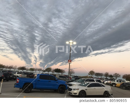 Sunset in San Antonio, Texas, USA 80590935