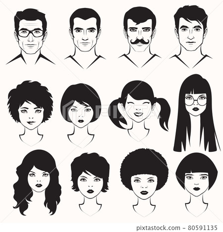 set of flat avatars set of flat avatars 80591135