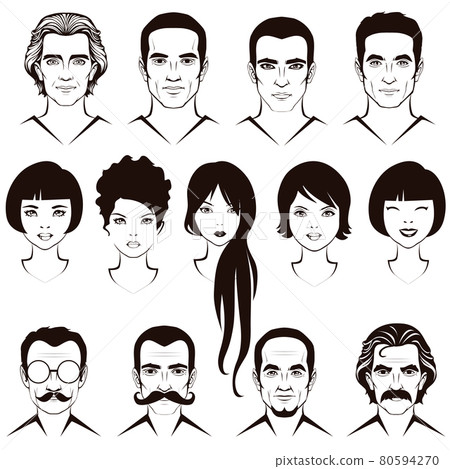 set of flat avatars 80594270