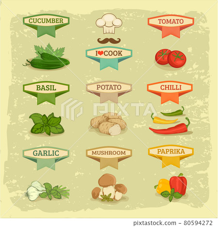 vector vegetables set 80594272