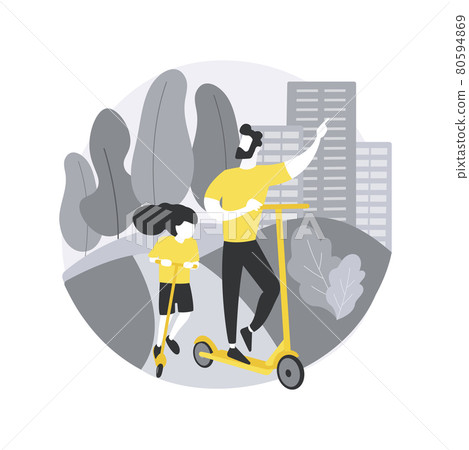 Ecological greenway abstract concept vector illustration. Ecological greenway abstract concept vector illustration. 80594869