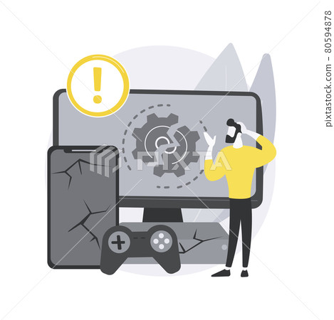 Defective product abstract concept vector illustration. Defective product abstract concept vector illustration. 80594878