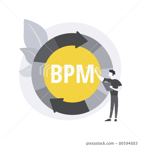 Business process management abstract concept vector illustration. 80594883