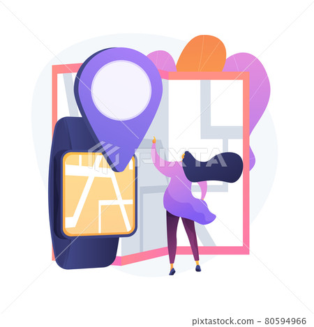 GPS application vector concept metaphor GPS application vector concept metaphor 80594966