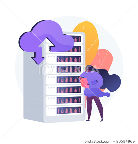 Hosting processor vector concept metaphor Hosting processor vector concept metaphor 80594969