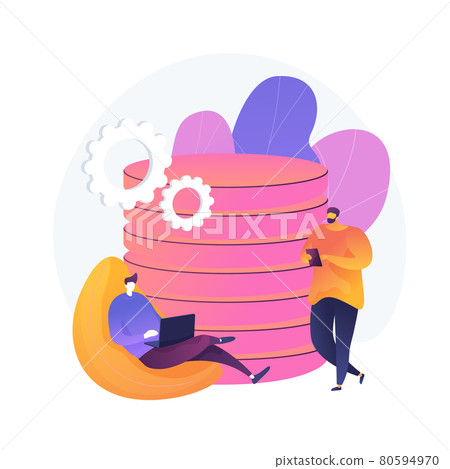 Data management vector concept metaphor Data management vector concept metaphor 80594970