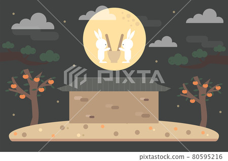 Chuseok Illustration Chuseok Illustration 80595216