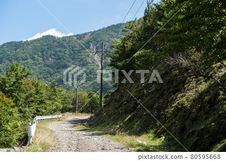 [Tsurugisan Super Forest Road] 從川成山口看到的林道入口 80595668