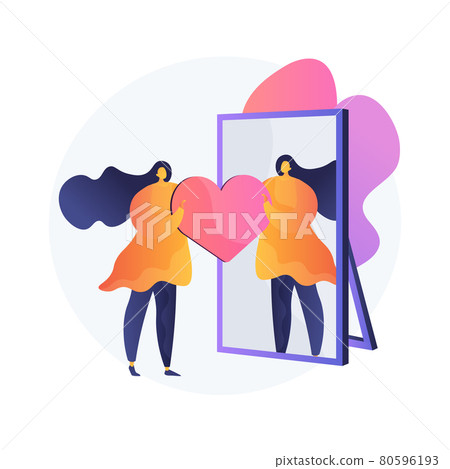 Self-image abstract concept vector illustration. Self-image abstract concept vector illustration. 80596193