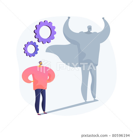 Self-esteem abstract concept vector illustration. Self-esteem abstract concept vector illustration. 80596194