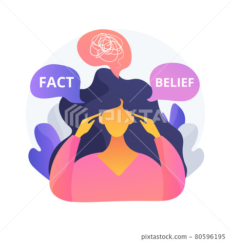 Cognitive dissonance abstract concept vector illustration. Cognitive dissonance abstract concept vector illustration. 80596195