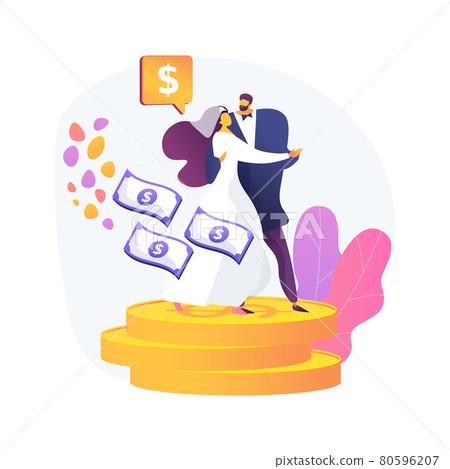 Marriage of convenience abstract concept vector illustration. Marriage of convenience abstract concept vector illustration. 80596207