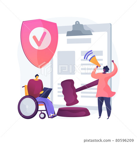 Anti-discrimination law abstract concept vector illustration. Anti-discrimination law abstract concept vector illustration. 80596209