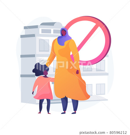 Racial discrimination abstract concept vector illustration. Racial discrimination abstract concept vector illustration. 80596212