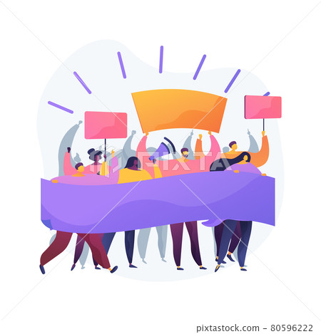 Mass protest abstract concept vector illustration. Mass protest abstract concept vector illustration. 80596222