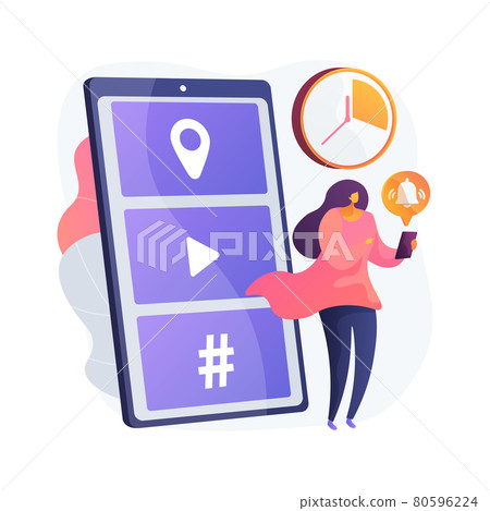 FOMO abstract concept vector illustration. 80596224