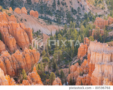 Beautiful sunrise of the Inspiration Point of Bryce Canyon National Park 80596768