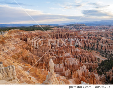 Beautiful sunrise of the Inspiration Point of Bryce Canyon National Park Beautiful sunrise of the Inspiration Point of Bryce Canyon National Park 80596793