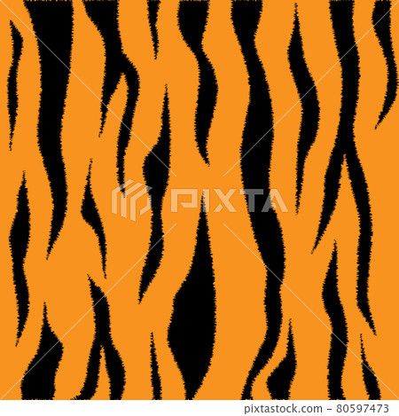 Illustration of tiger pattern 80597473