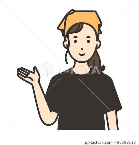 Female restaurant izakaya clerk pose guide 80598519