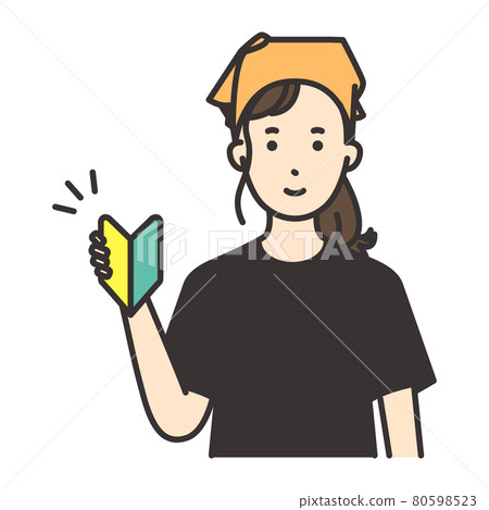 女餐廳居酒屋店員姿勢初學者 80598523