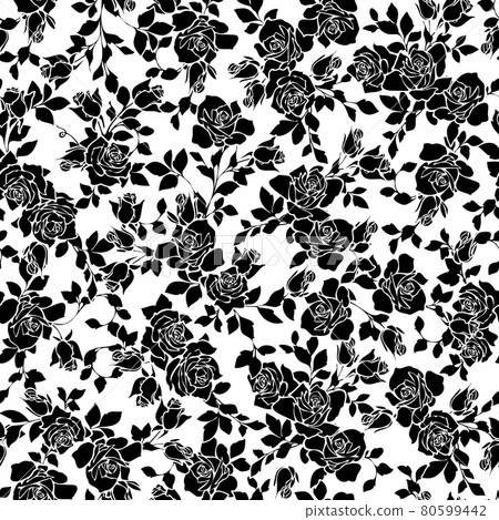 Seamlessly continuous floral pattern, Seamlessly continuous floral pattern, 80599442