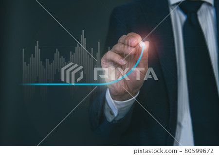 商人黑色背景數字圖像素材 商人黑色背景數字圖像素材 80599672