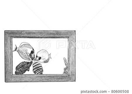 線描熱帶魚 線描熱帶魚 80600508