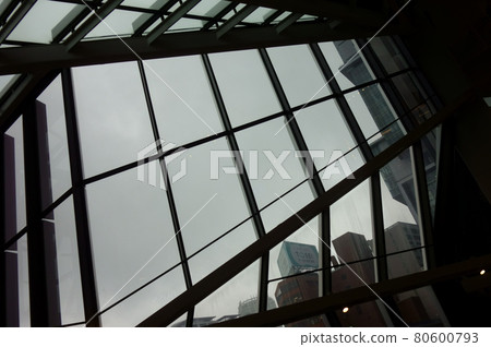 Complex beam patterns in the near future, multiple futuristic vertical and horizontal spaces 80600793