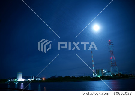 夜晚的三池港【福岡縣大牟田市】 80601058