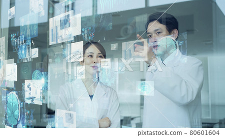 Doctor using tablet Medical technology Digital transformation 80601604