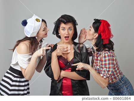 Beautiful women talking . 80601864
