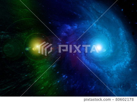 galaxy in a free space. 3D rendering galaxy in a free space. 3D rendering 80602178