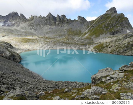 Pizol and emerald green lakes in St. Gallen, eastern Switzerland Pizol and emerald green lakes in St. Gallen, eastern Switzerland 80602955