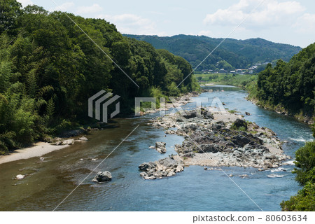 Yoshino River in Gojo City Yoshino River in Gojo City 80603634
