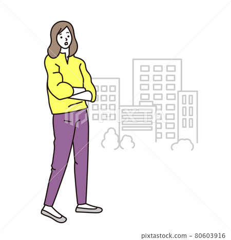Business woman full body pose vector illustration - Stock Illustration ...