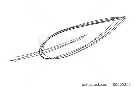 flower leaf hand drawn scribble.floral plant element doddles style. Lateen design element. Continuous line. Vector illustration. isolated flower leaf hand drawn scribble.floral plant element doddles style. Lateen design element. Continuous line. Vector illustration. isolated 80605262