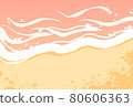 Illustration frame of the sea (beach) 80606363