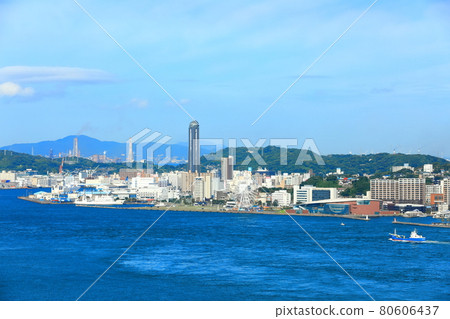 [Yamaguchi Prefecture] Shimonoseki city area under fine weather 80606437