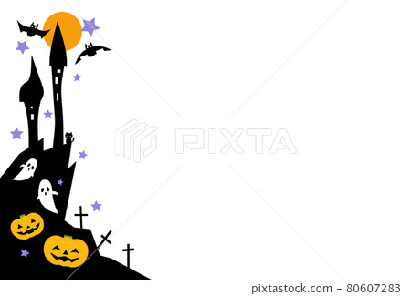 Halloween background illustration 80607283