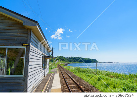 面向大海的車站 Todoroki 站 五能線 80607554