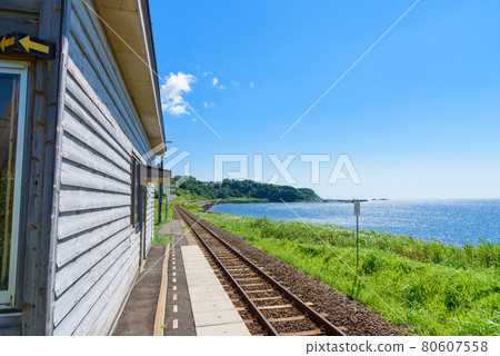 面向大海的車站 Todoroki 站 五能線 面向大海的車站 Todoroki 站 五能線 80607558