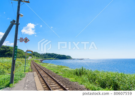 面向大海的車站 Todoroki 站 五能線 面向大海的車站 Todoroki 站 五能線 80607559