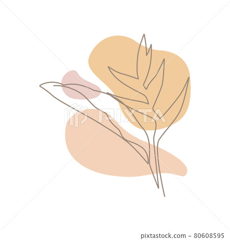 Linear tropical leaves_07 80608595