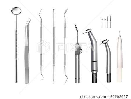 Dental Appliances Realistic Set Dental Appliances Realistic Set 80608667