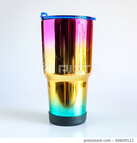 Large colorful water bottle for keeping temperature. 80609522