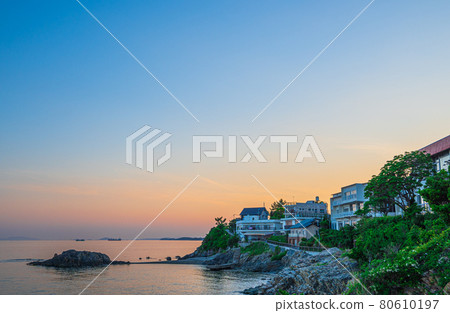 << Ako City, Hyogo Prefecture >> Ako Misaki Coast 80610197