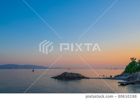 << Ako City, Hyogo Prefecture >> Ako Misaki Coast 80610198